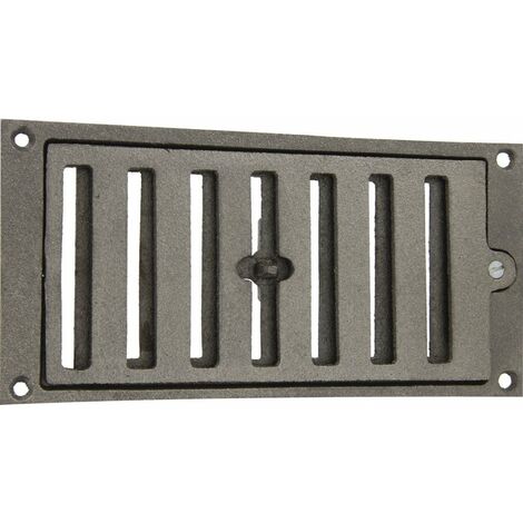 Grille aération VMC rectangulaire en fonte réglable 220 x 110 mm – Matériau durable – Pour installation en milieu professionnel – Jardinier Massard (1/3)