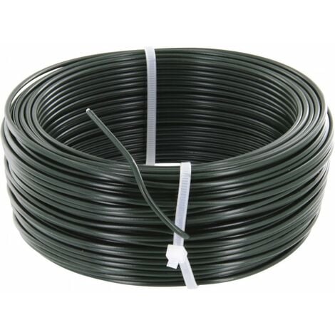 Fil de tension galvanisé plastifie vert 2,7mm - 100m