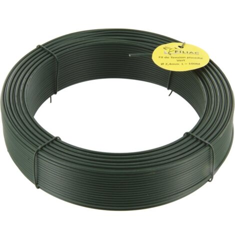 Fil de tension plastique vert 2.0mm – Résistance UV et intempéries – Pour clôtures agricoles et résidentielles – Alternative légère au métal – Filiac (1/4)