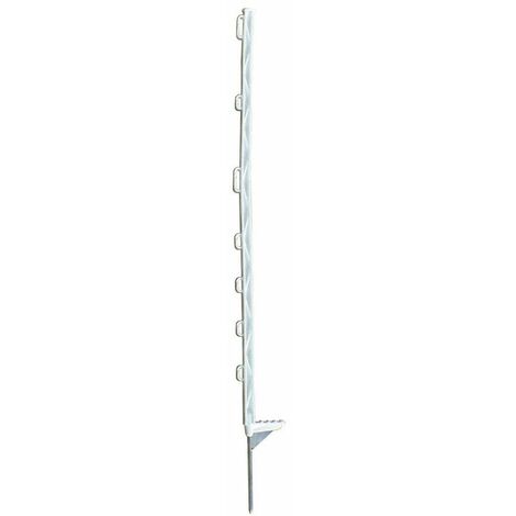Piquet plastique bêche renforcée 1,05 m – Lot de 7 isolateurs – Fixation solide pour grillage – Résistant aux intempéries – Chapron Lemenager
