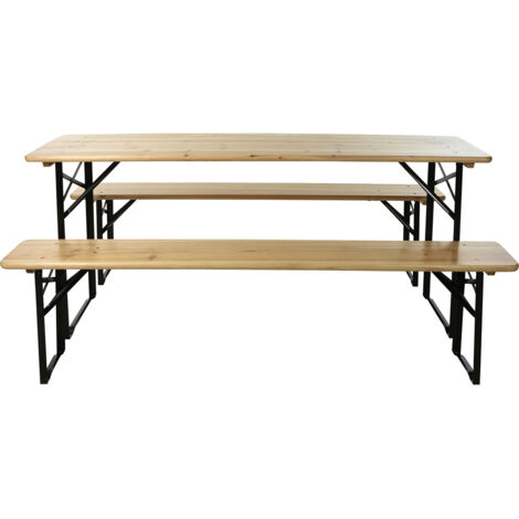 Lifetime Ensemble Table et 2 Chaises en Bois pour Jardin (1/3)