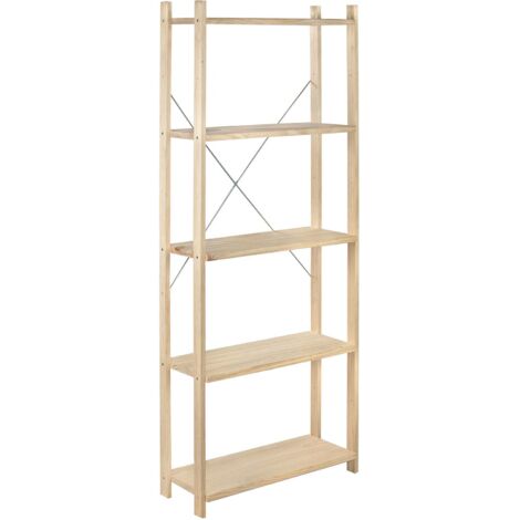 étagère Bois 5 Tablettes Rangement Modulable En Bois Massif - Astigarraga (1/5)