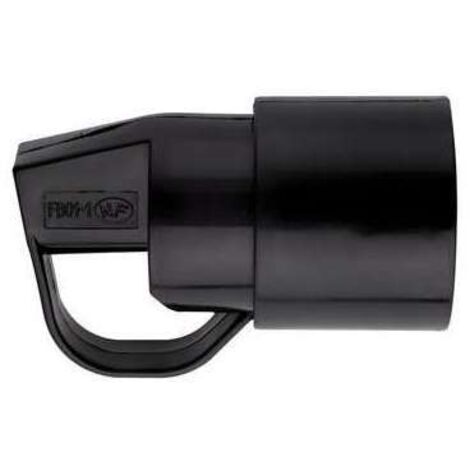 Fiche Plastique 2p+t-10/16 A Femelle Noir Avec Anneau (1/2)