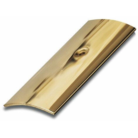 Dinac – Bande de seuil en laiton massif 73 cm – Pré-percée pour installation rapide – Finition élégante et durable – Protection contre l'usure