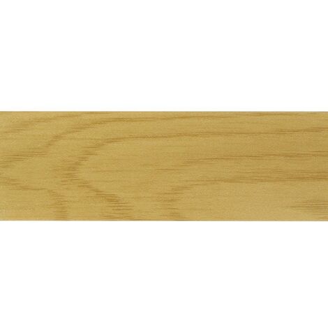 Dinac – Bande de seuil en aluminium plaxé chêne 41mm x 0,93m – Installation à vis ou colle – Finition esthétique pour sols – Protection des bords