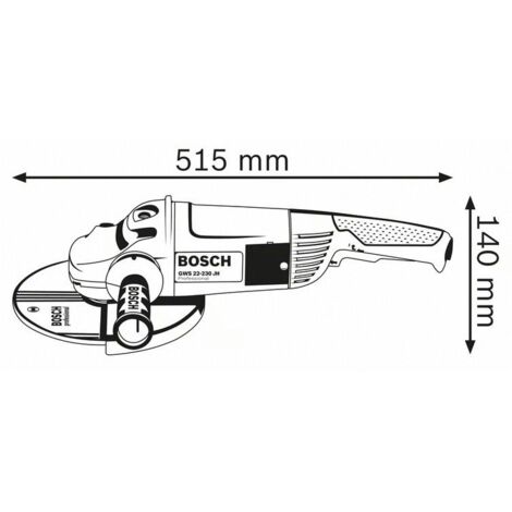 Meuleuse BOSCH GWS22-230H 0601882L03 - Ø230 mm - 2200 W - Carton