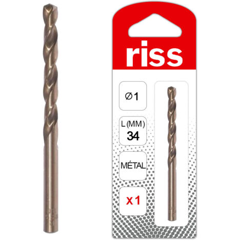 RISS - Foret hss cobalt 5% 1 mm étui (1/2)