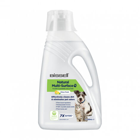 Bissell – Nettoyant pour sols 31221 – Détergent pour carrelage – Formule naturelle 2L – Spécial animaux – Nettoyage multi-surfaces