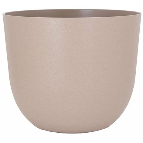 Syntilor – Pot de fleurs Havana 50cm en béton naturel – Résistant aux intempéries – Diamètre 50cm pour plantes de taille moyenne – Design contemporain (1/2)