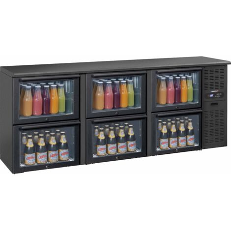 Arrière bar 3 x 2 tiroirs vitrés - Casselin (1/2)