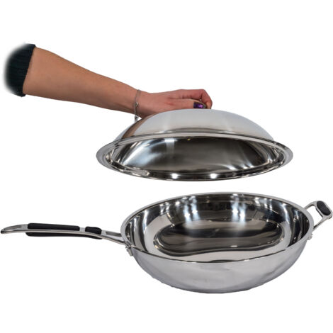 Wok avec couvercle 36cm - Casselin (1/2)