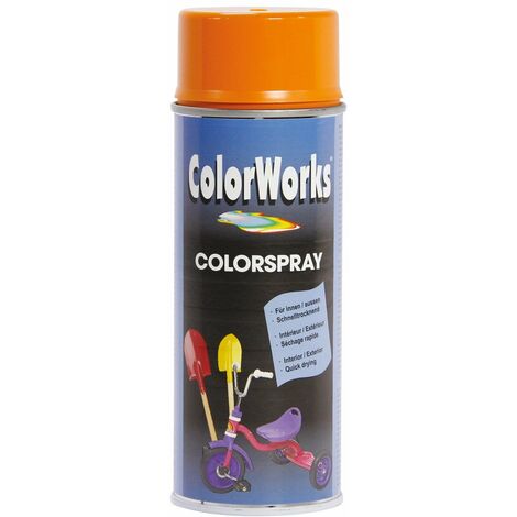 Peinture Brillante Aérosol 400ml Orange (1/3)