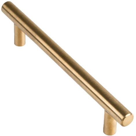 Poignée pour Meuble en acier inoxydable Finition laiton vintage  Distance entre pointes : 96 mm  Mesures 1361232mm  Système de fixation  Comprend des vis M4  1 unité - talla