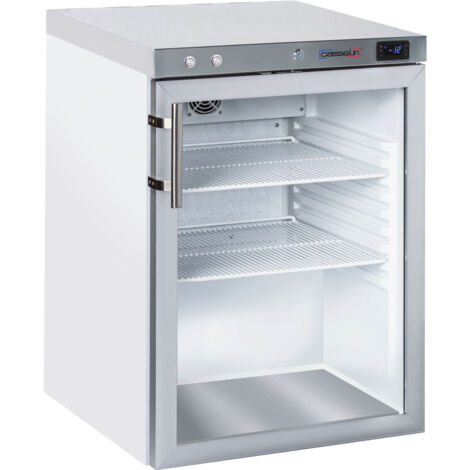 Armoire négative à spiritueux vitrée 140 L Blanche - Casselin (1/2)