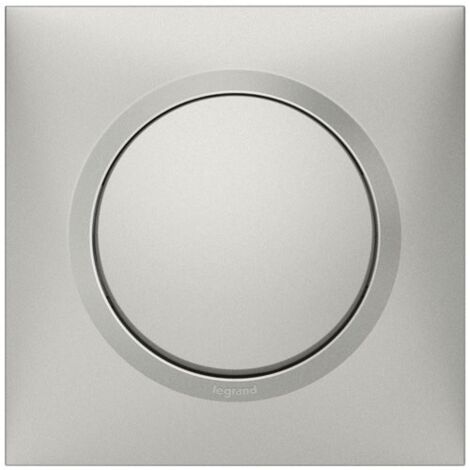 Interrupteur Va-et-vient Alu 10a, Finition Aluminium, Complet - Legrand (1/3)