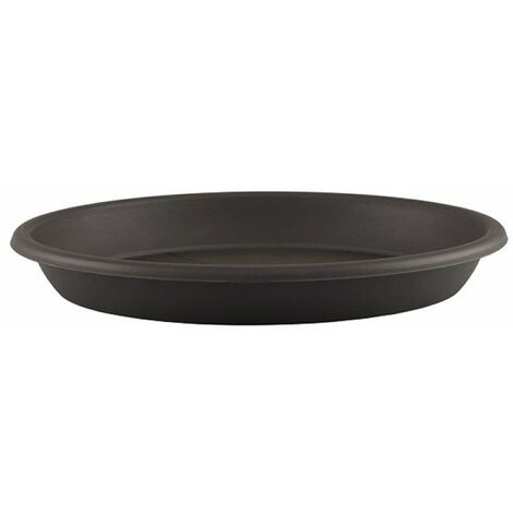 Soucoupe Ronde 40cm Anthracite Pour Pots De Fleurs - Eda