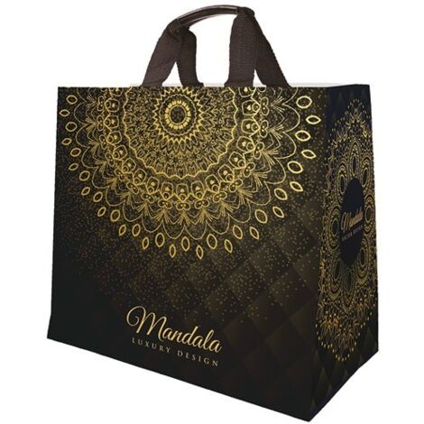 SACS CABAS POLYPRO TISSE MANDALA (Vendu par 1) (1/2)