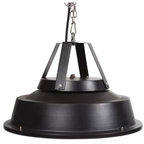 Perel – Chauffage de terrasse suspendu 1500 W – Élément chauffant en carbone – Design métal noir – IPX4 pour usage extérieur