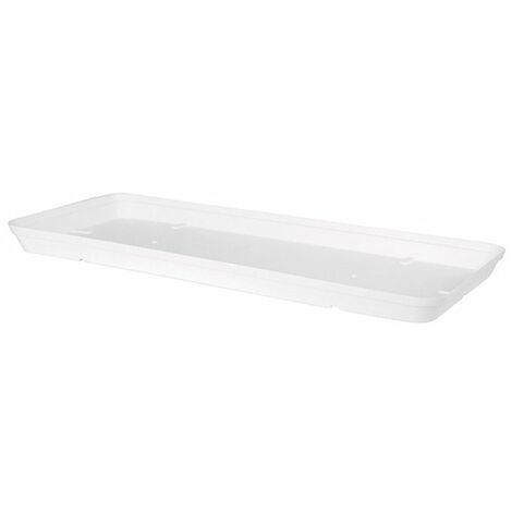 Soucoupe Rectangulaire Capri Xl - 28 X 53 X H 4 Cm - 5,2 L - Blanc