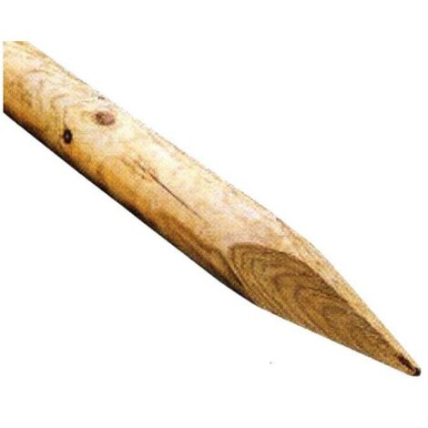 Centrale Brico – Piquet de terre en bois fraisé 60mm – Longueur 100cm – Pour terrains accidentés – Traitement autoclave pour durabilité