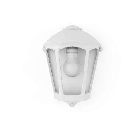 Lanterne Murale Fabio éclairage Extérieur E27 Blanc Transparent - Fumagalli (1/5)