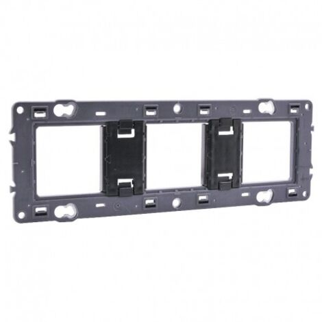 Legrand – Support à vis pour interrupteur et prise pour 3 postes – Compatible Mosaic, Céliane, Soliroc – Installation rapide – 80253 (1/2)
