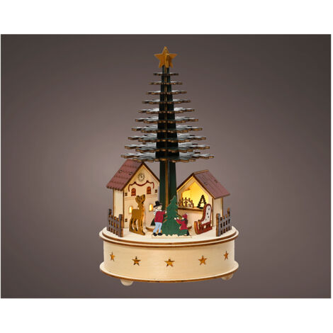 Maison Microled Noël Scène Animée Lumineuse Musicale - Lumineo (1/2)