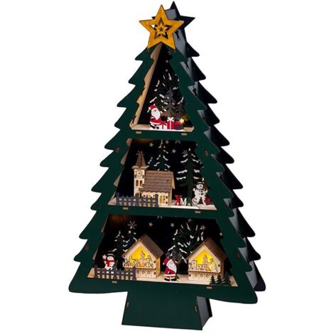 Scène Noël Arbre Led Lumineo Décoration Lumineuse De Noël Pour Intérieur - Lumineo (1/3)