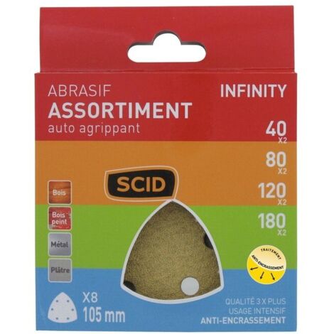 Patin Delta Auto-agrippant 105 Mm 6 Trous  40 X 2 / 80 X 2 / 120 X 2 / 180 X 2 8 (1/2)