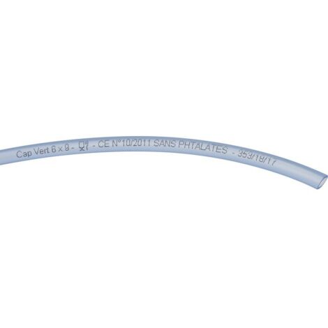 TUYAU CRISTAL TRANSP.6X9 /50M CAP VERT 180.0609.7486.50 (1/5)