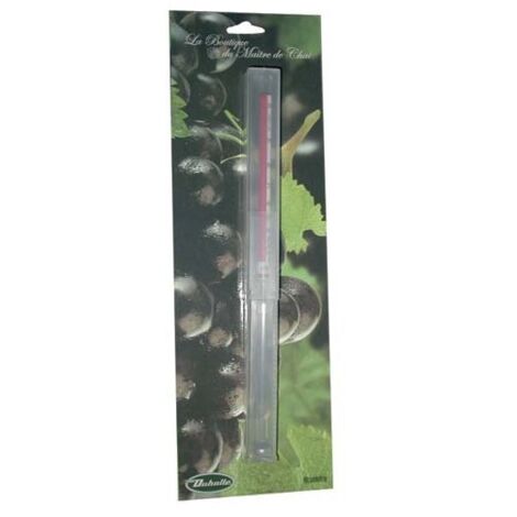 Alcoomètre 0 à 100 % vol – Graduation précise pour mesurer le degré d'alcool – Outil professionnel pour vin et eau de vie