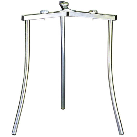Support réchaud à gaz butane – Conçu en métal – Support à 3 pieds – Couleur métallisée – Garcima