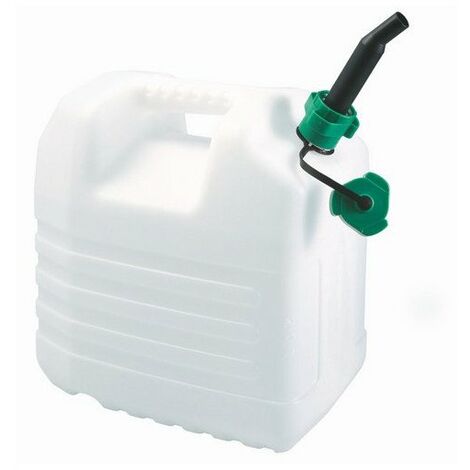 EDA – Jerrican alimentaire 20L en plastique blanc – Dimensions 350 x 230 x 365 mm – Bouchon verseur pour stockage sécurisé (1/8)