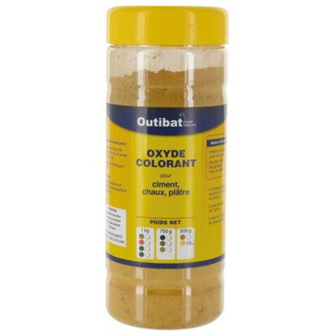 Colorant Ciment Synthétique Jaune 500g