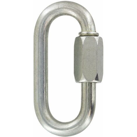Lot De 20 Maillons De Jonction Acier Zingué - Pour Chaîne Diamètre 5 Mm, Charge Indicative 280 Kg - CHAPUIS - 6