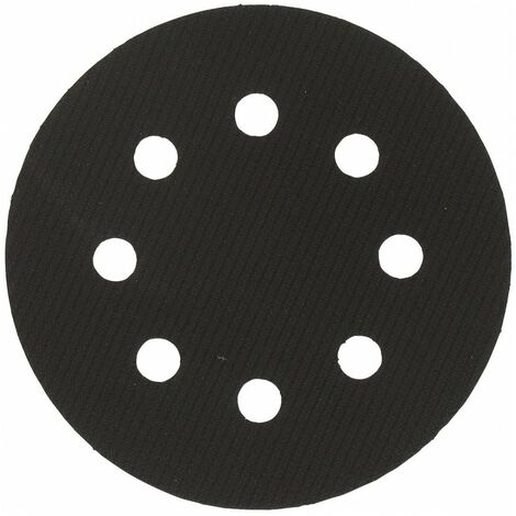 Patin perforé auto-agrippant 125mm – 8 trous – Pour ponçage bois dur – Résistant et durable pour usage intensif – Scid (1/2)