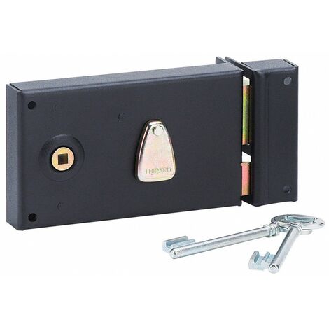 Thirard – Serrure horizontale pêne dormant 1/2 T droite – Acier cambré – Entraxe 58mm – Pour portes d'intérieur jusqu'à 45mm d'épaisseur