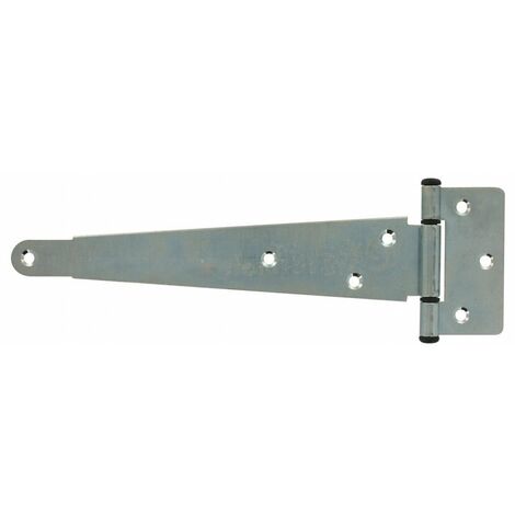 Penture anglaise zinguée blanche 59cm – Axe composite pour fixation murale – Ferrure de haute qualité fabriquée en France – Mermier (1/3)