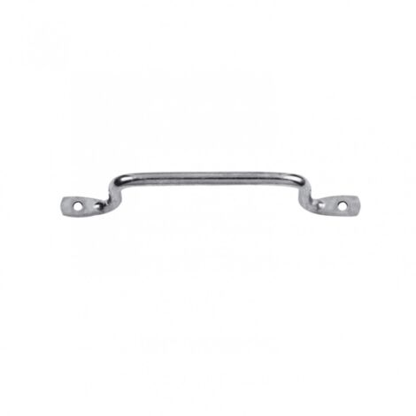 Afbat – Poignée de contrevent en acier zingué – Dimensions H.35 x L.160 x P.18 mm – Résistante à la corrosion pour fenêtres (1/2)