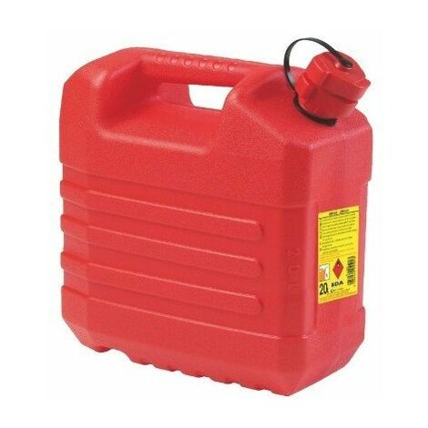 Pressol – Jerrican hydrocarbure 20L rouge – Polyéthylène haute densité – Norme UN – Bec verseur rigide – Dimensions 32.1 x 23 x 36.5 cm