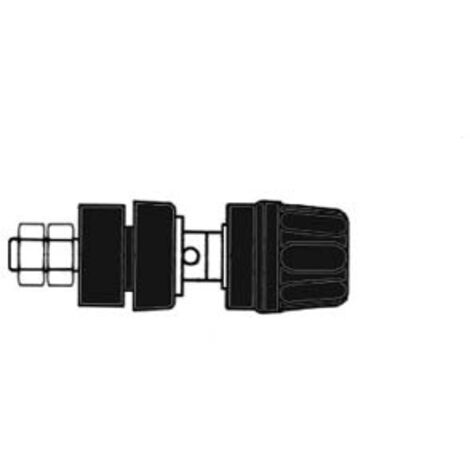 Douille 4mm Avec Bouchon Imperdable- Noir (pki 10a) (1/3)