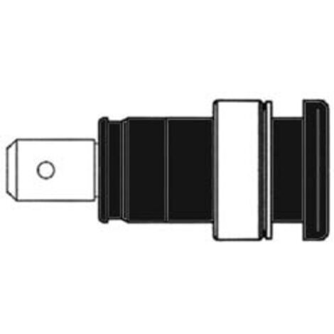 DOUILLE DE SECURITE ISOLEE 4mm. NOIR (SEB 2620-F6.3) HM2401S RI1084 (1/3)