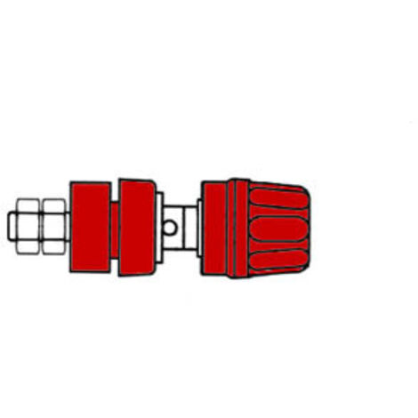 Douille 4mm Avec Bouchon Imperdable- Rouge (pki 10a) (1/3)
