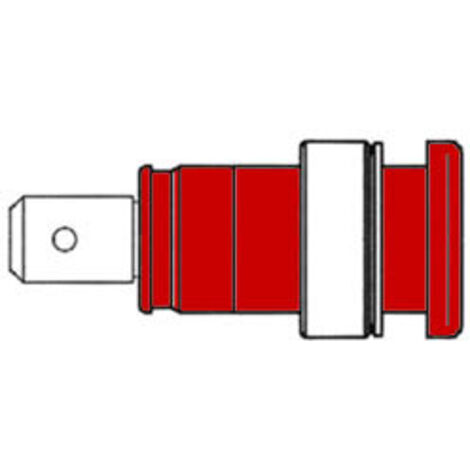 DOUILLE DE SECURITE ISOLEE 4mm. ROUGE (SEB 2620-F6.3) HM2411S RI1085 (1/3)