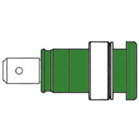 DOUILLE DE SECURITE ISOLEE 4mm. VERT (SEB 2620-F6.3) HM2441S RI1088 (1/3)
