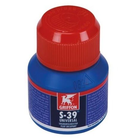 Griffon – Flux à souder universel 50 ml SC4100 – Améliore l'adhérence et la fluidité – Bouteille avec pinceau inclus – Pour soudures solides - RI8373
