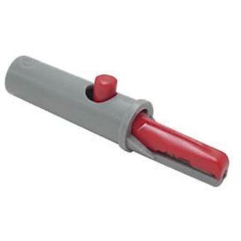 Pince Crocodile Isolee 4mm 6a  - Rouge (ak 10) (1/3)