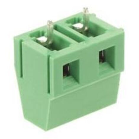 Bornier Professionnel, 2 Pôles, Vert, Au Pas De 7 5mm (1/2)