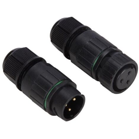 Velleman – Connecteur étanche IP67 pour câble 3P – 13A 230V – Soudage pour câbles 5-7,4mm – Résistant aux conditions climatiques extrêmes - CUI03