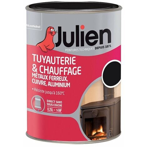 Peinture tuyauterie et chauffage  noir brillant